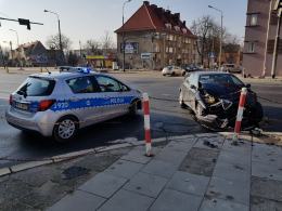 Kolizja na skrzyżowaniu 1 Maja i Plebiscytowej