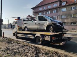 Kolizja na skrzyżowaniu 1 Maja i Plebiscytowej