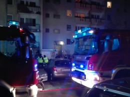Pożar w bloku mieszkalnym przy Bytnara Rudego w Opolu