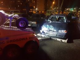 Niebezpieczny rajd BMW po osiedlu Malinka