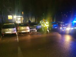 Niebezpieczny rajd BMW po osiedlu Malinka