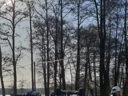 Mercedes dachował w Przysieczy