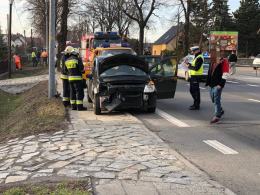 Zderzenie kilku aut na ulicy Strzeleckiej w Opolu