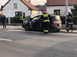 Zderzenie kilku aut na ulicy Strzeleckiej w Opolu