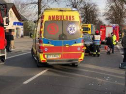 Zderzenie kilku aut na ulicy Strzeleckiej w Opolu