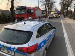Zderzenie kilku aut na ulicy Strzeleckiej w Opolu
