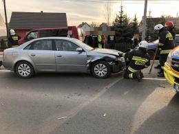 Zderzenie kilku aut na ulicy Strzeleckiej w Opolu