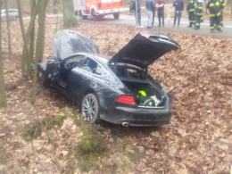 Wypadek w Smolarni. Kierowca pod wpływem alkoholu