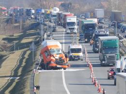 Zderzenie ciężarówek na opolskim odcinku A4 spowodowało wielkie korki