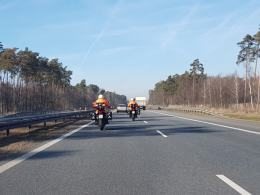 Pierwsze w Polsce patrole motocyklowe na autostradzie A4