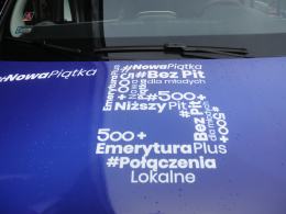 Specjalny bus odwiedzi powiaty Opolszczyzny by przedstawiać program Kaczyńskiego