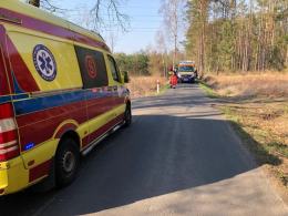 Śmiertelny wypadek na drodze gminnej prowadzącej do Suchego Boru