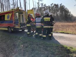 Śmiertelny wypadek na drodze gminnej prowadzącej do Suchego Boru