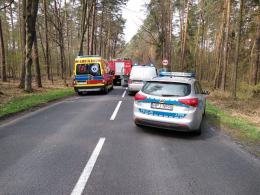 Kierowca Citroena zjechał z drogi i zderzył się z Volkswagenem