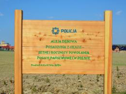 Sto dębów na 100. rocznicę powstania Policji Państwowej