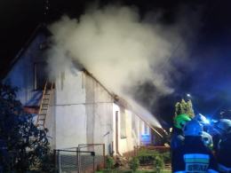Pożar budynku jednorodzinnego w Opolu-Czarnowąsach. Jest ofiara śmiertelna