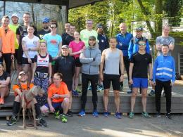 Biegacze również przygotowują się do świąt, podczas Parkrun