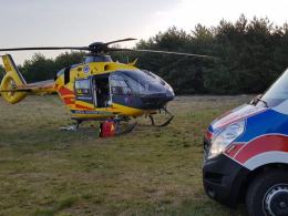 Ciężarówka uderzyła w drzewo, kierowca w ciężkim stanie w szpitalu