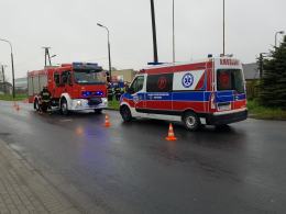Ulica Światowida: Auto wypadło z drogi i uderzyło w ogrodzenie