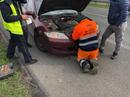 Dwa samochody zderzyły się na 207 kilometrze A4. Droga jest już przejezdna