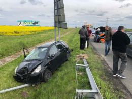 Dwa samochody zderzyły się na 207 kilometrze A4. Droga jest już przejezdna