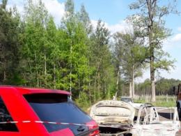 Tragedia pod Namysłowem. W spalonym aucie znaleziono ciała dwóch osób