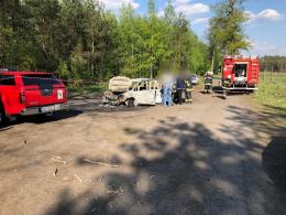 Tragedia pod Namysłowem. W spalonym aucie znaleziono ciała dwóch osób