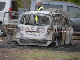 Tragedia pod Namysłowem. W spalonym aucie znaleziono ciała dwóch osób