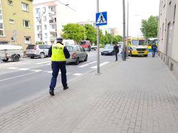 Potrącenie na przejściu dla pieszych na ulicy Fabrycznej w Opolu