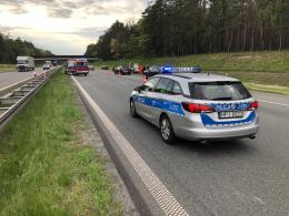 Dwóch motocyklistów zderzyło się na opolskim odcinku A4