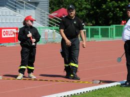 Na stadionie przy ul. Sosnkowskiego rozegrano miejskie zawody sportowo-pożarnicze