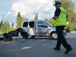 Groźny wypadek w Lewinie Brzeskim, zadysponowano śmigłowiec LPR