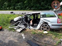 Tragiczny wypadek na trasie Kozłowice - Boroszów. Nie żyje 43-letnia kobieta