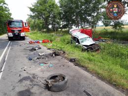 Tragiczny wypadek na trasie Kozłowice - Boroszów. Nie żyje 43-letnia kobieta