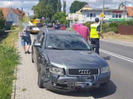 Jedna osoba została ranna w zderzeniu pojazdów na skrzyżowaniu Prószkowskiej z Odrodzenia