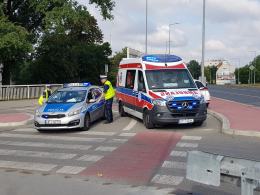 Potrącenie rowerzystki na skrzyżowaniu Ozimskiej z Rejtana w Opolu