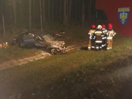 BMW dachowało na autostradzie A4