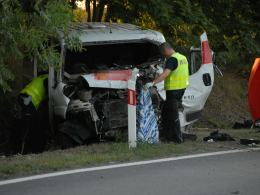 Tragiczny wypadek busa na DK45