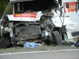 Tragiczny wypadek busa na DK45