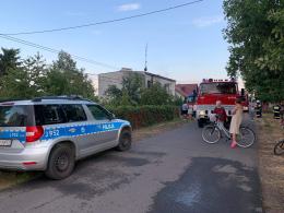 Pożar mieszkania w Niewodnikach 