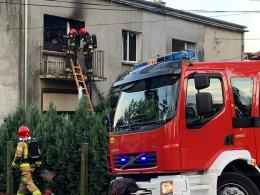 Pożar mieszkania w Niewodnikach 