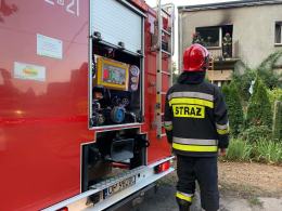 Pożar mieszkania w Niewodnikach 