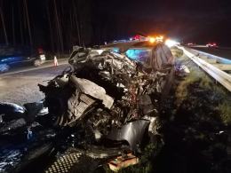 Kolizja pojazdów na A4 w kierunku Katowic