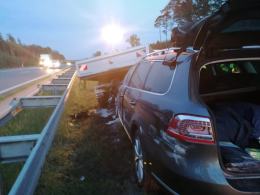 Kolizja pojazdów na A4 w kierunku Katowic