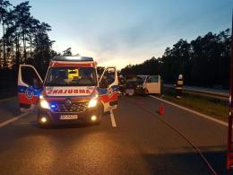 Kolizja pojazdów na A4 w kierunku Katowic