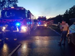Kolizja pojazdów na A4 w kierunku Katowic