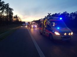 Kolizja pojazdów na A4 w kierunku Katowic