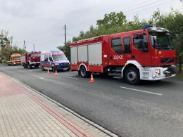 Dachowanie samochodu na Prószkowskiej w Opolu