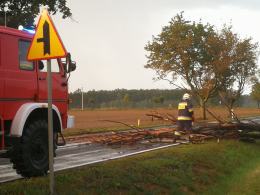 Blisko 90 interwencji straży po wczorajszych nawałnicach