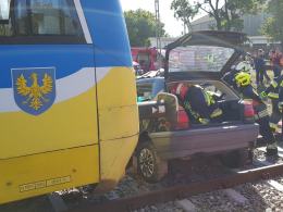 Szynobus zderzył się z osobowką. Na szczęście to tylko ćwiczenia